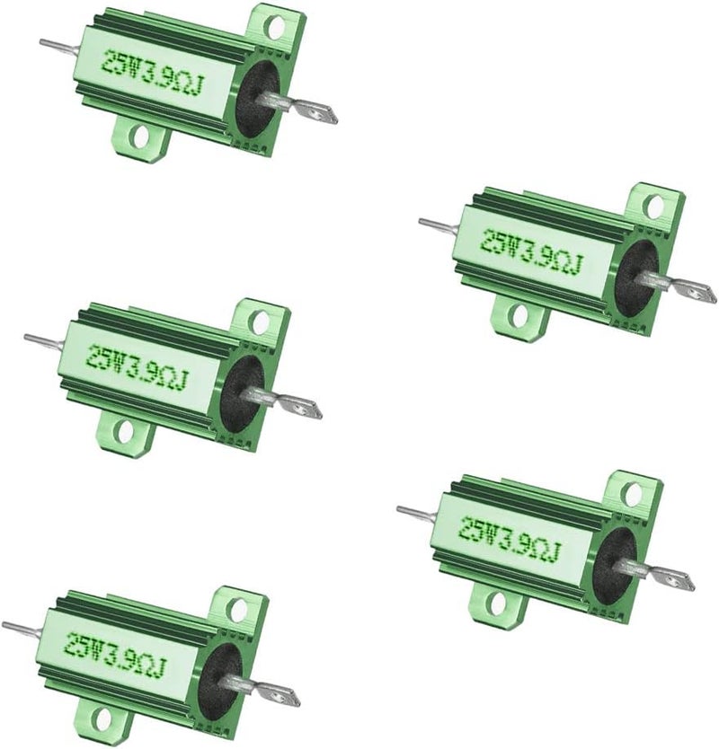 Dahszhi Wirewound Resistors 25Watt 3.9Ohm Aluminum Shell Resistors - 5pcs - Image 1